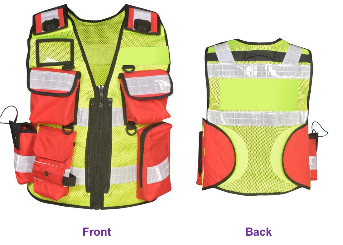 8504 High Visibility Security Vest, Multi-function Hi Viz Tactical Vest, Hi Viz Dog Handler Vest - Starkbull