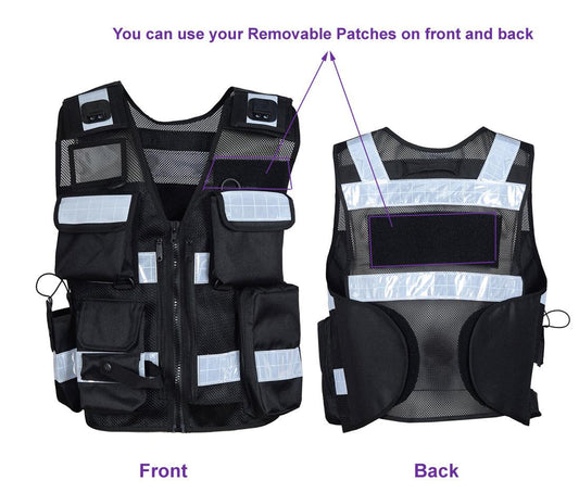 8506 Hi Viz Dog Handler Vest, High Visibility Security Vest, Multi-function Hi Viz Tactical Vest - Starkbull