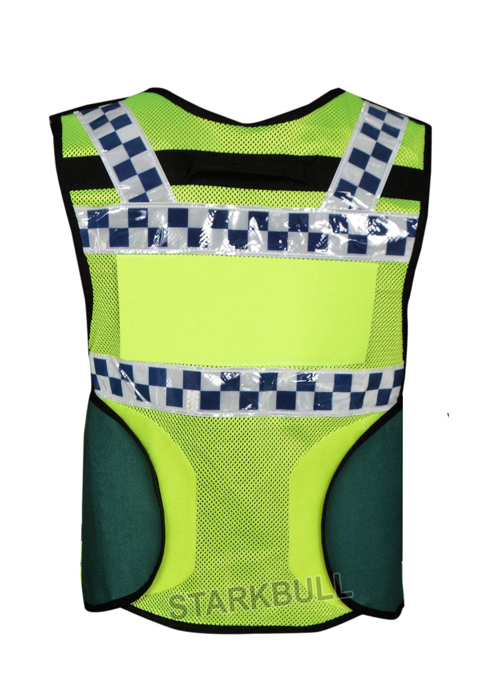 8521 Big Sizes Hi Viz Security Vest with Personalized Patches, High Visibility Tactical Vest - Starkbull Hi Viz Vests