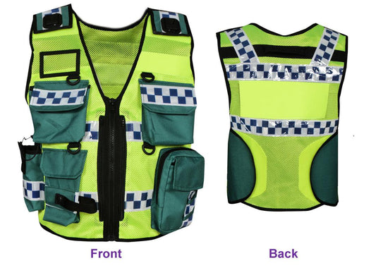 8521 Hi Viz Security Vest, High Visibility Dog Handler Vest, Multi-function Tactical Vest - Starkbull