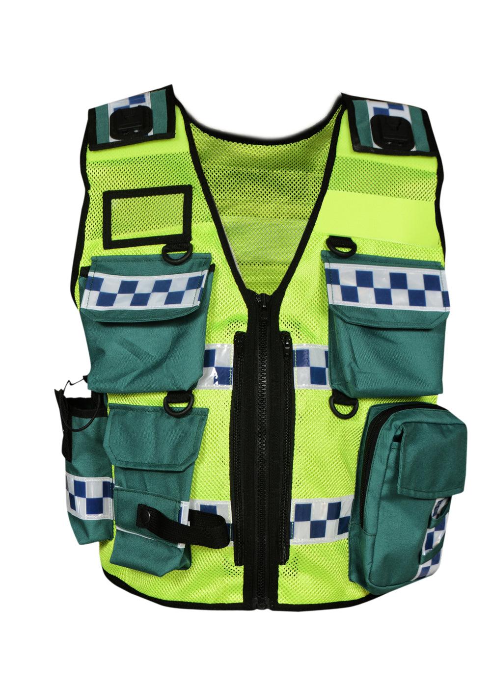 8521 Hi Viz Security Vest, High Visibility Dog Handler Vest, Multi-function Tactical Vest - Starkbull