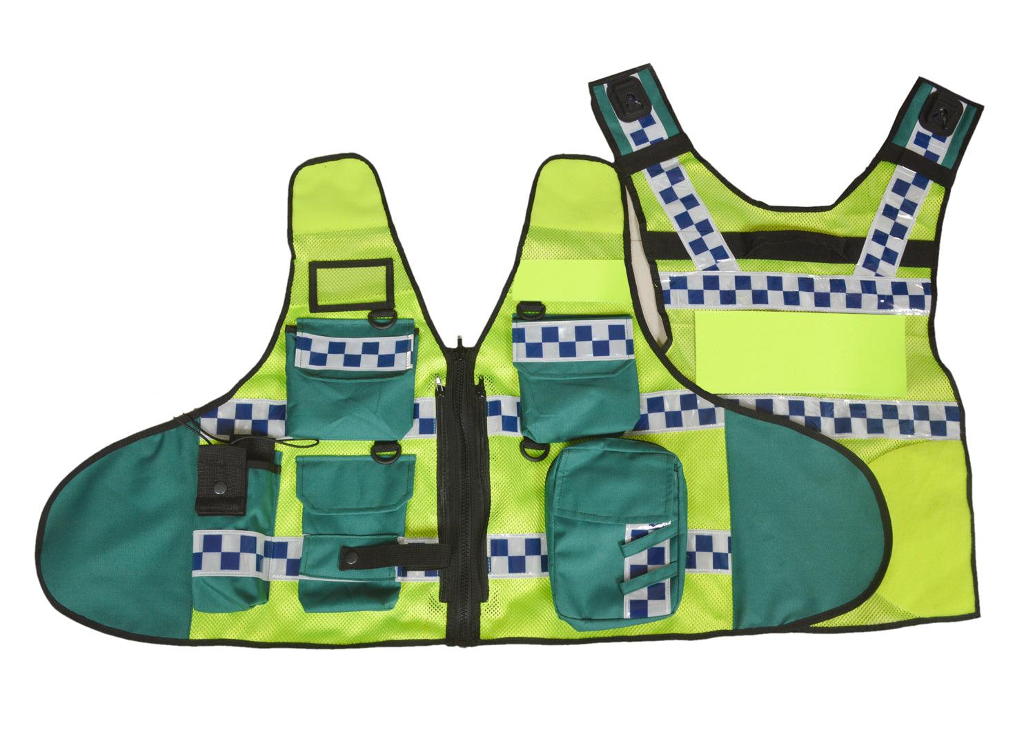 8521 Hi Viz Security Vest, High Visibility Dog Handler Vest, Multi-function Tactical Vest - Starkbull