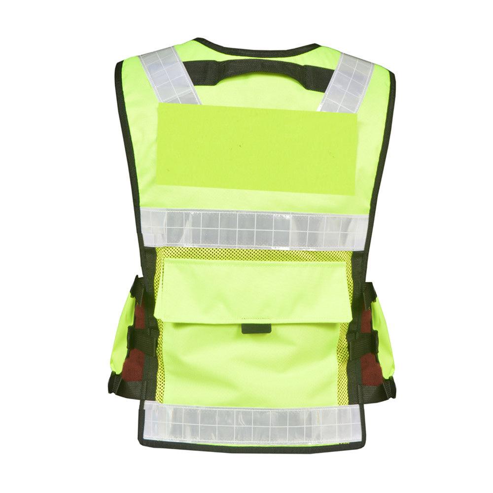 9104 Yellow Hi Viz Security Vest, Hi Viz Dog Handler Multi-function High Visibility Tactical Vest - Starkbull