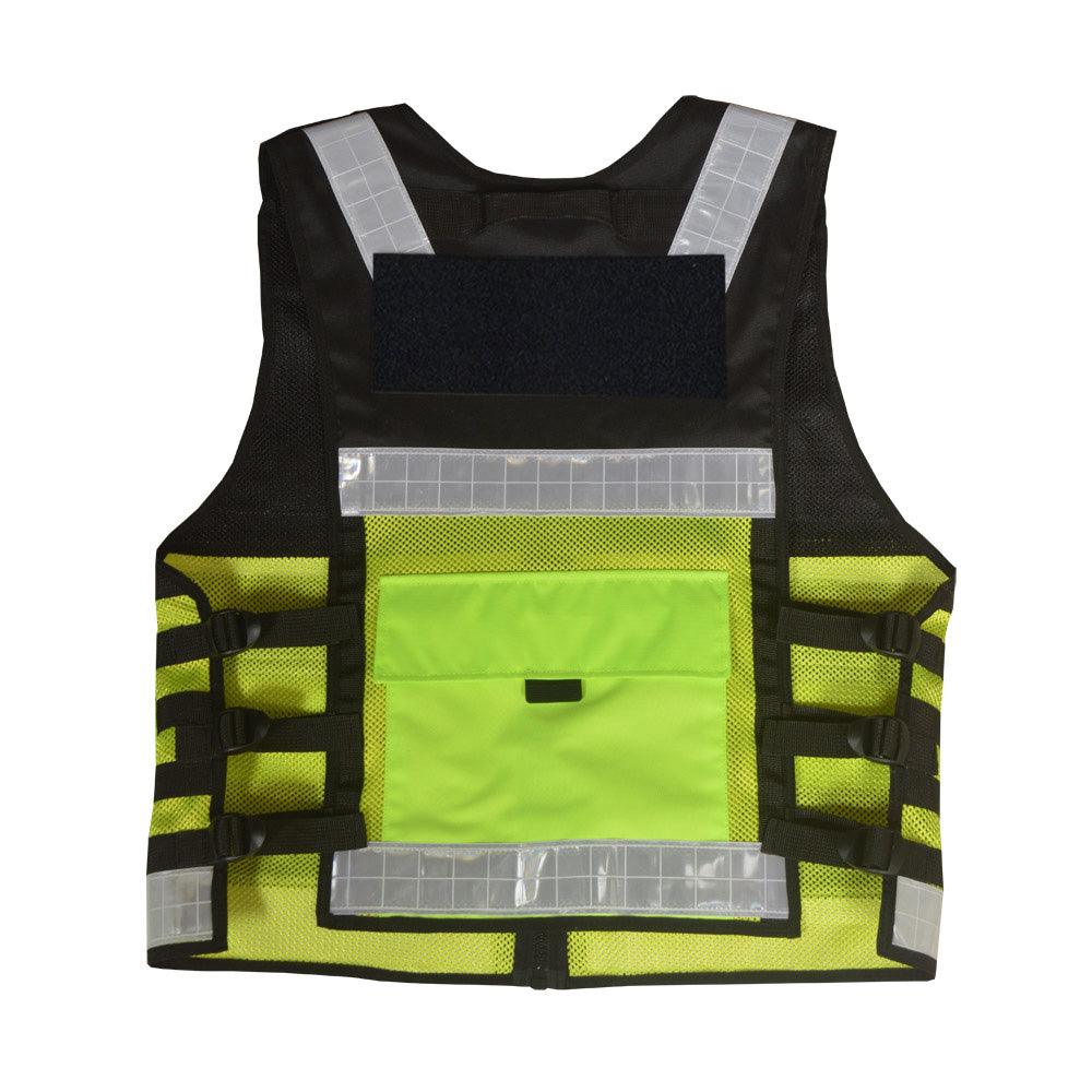 9106 - 2 tone High Visibility Security Vest, Hi Viz Dog Handler Multi-function Hi Viz Tactical Vest - Starkbull
