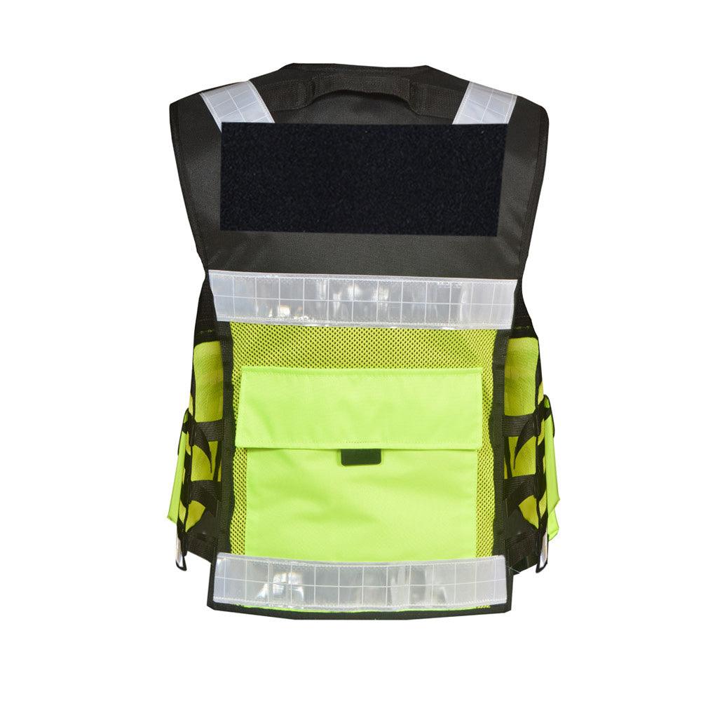 9106 - 2 tone High Visibility Security Vest, Hi Viz Dog Handler Multi-function Hi Viz Tactical Vest - Starkbull