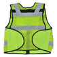 8513 Yellow Big Sizes Hi Viz Security Vest with Personalized Patches, High Visibility Tactical Vest - Starkbull Hi Viz Vests