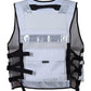 9113 White Big Sizes Hi Viz Security Vest with Personalized Patches, High Visibility Tactical Vest - Starkbull Hi Viz Vests