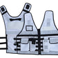 9113 White Big Sizes Hi Viz Security Vest with Personalized Patches, High Visibility Tactical Vest - Starkbull Hi Viz Vests